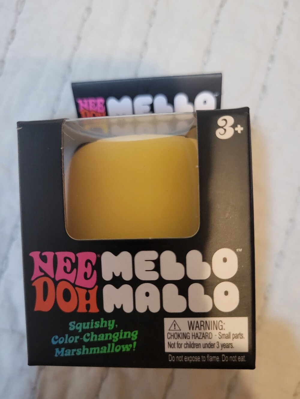 Needoh Mello Mallo Color-Changing Squishy Marshmallow - Yellow